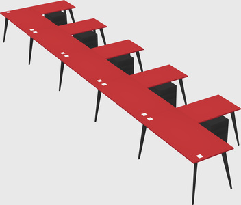 Modern l-shaped office desk