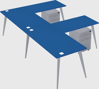 Modern l-shaped office desk