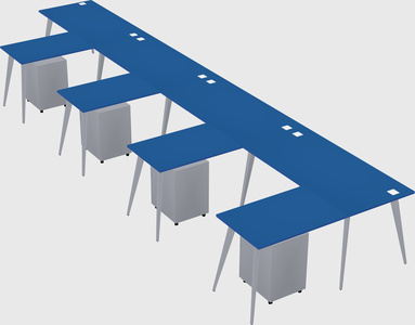 Modern l-shaped office desk