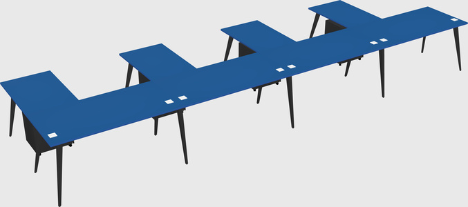 Modern l-shaped office desk