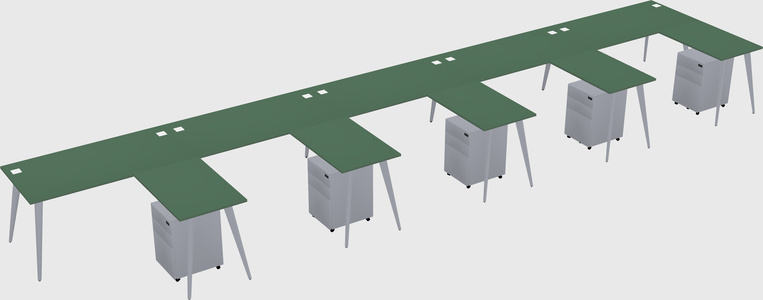 Modern L-shaped Office Desk