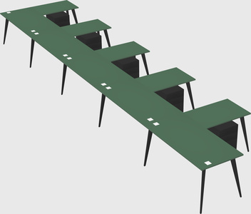 Modern l-shaped office desk