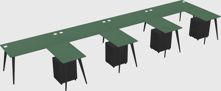 Modern L-shaped Office Desk