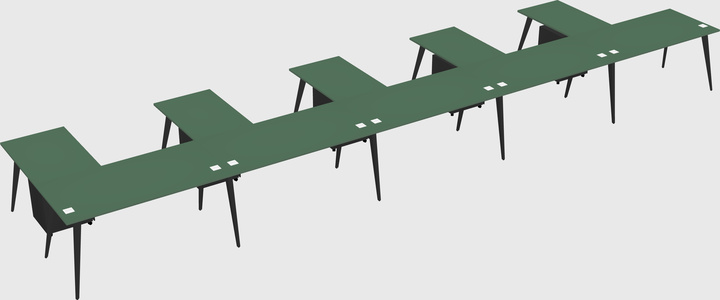 Modern l-shaped office desk