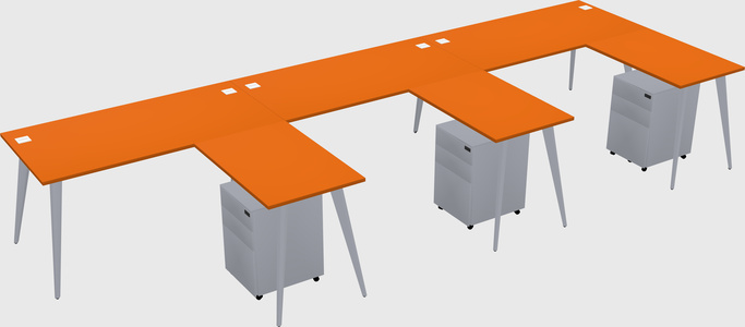 Modern L-shaped Office Desk