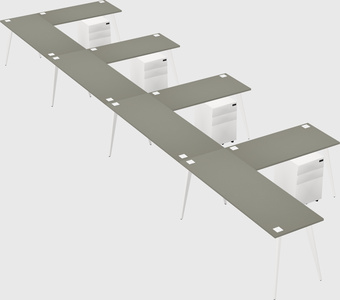 Modern l-shaped office desk