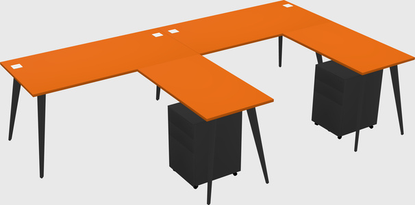 Modern L-shaped Office Desk