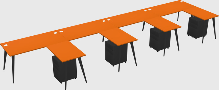 Modern L-shaped Office Desk