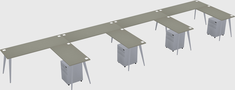 Modern L-shaped Office Desk