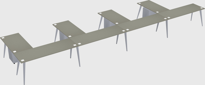 Modern l-shaped office desk
