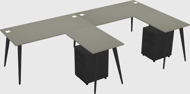 Modern L-shaped Office Desk