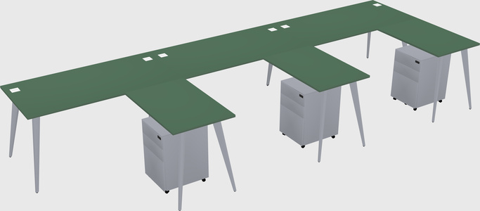 Modern L-shaped Office Desk