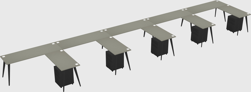 Modern L-shaped Office Desk