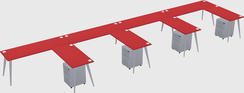 Modern L-shaped Office Desk