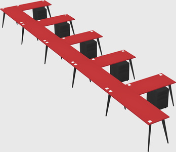 Modern l-shaped office desk