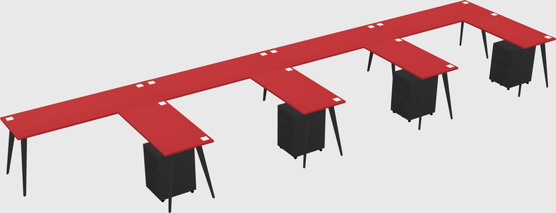 Modern L-shaped Office Desk