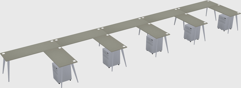 Modern L-shaped Office Desk