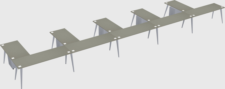 Modern l-shaped office desk