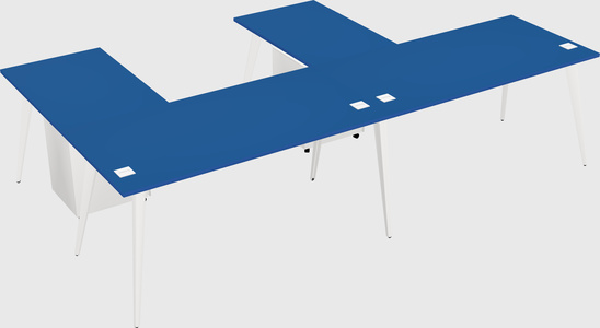 Modern l-shaped office desk