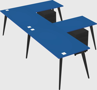Modern l-shaped office desk