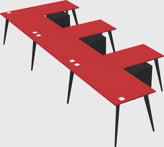 Modern l-shaped office desk