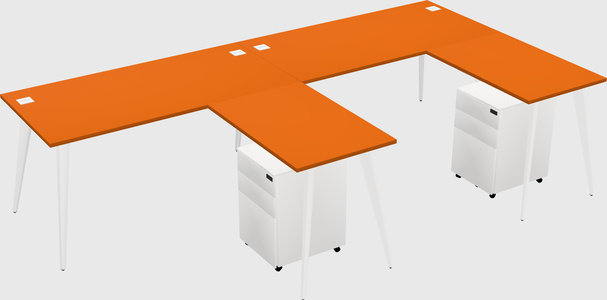 Modern L-shaped Office Desk