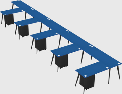 Modern l-shaped office desk