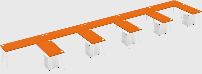 Modern L-shaped Office Desk