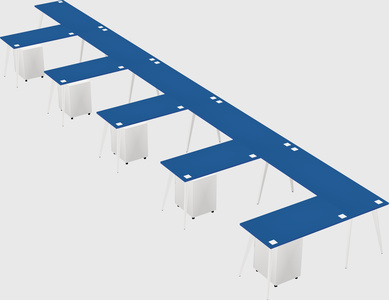 Modern l-shaped office desk