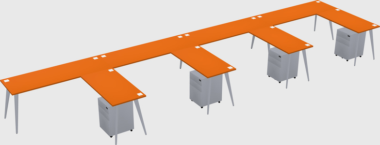 Modern L-shaped Office Desk