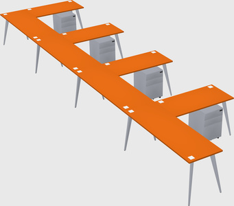 Modern l-shaped office desk