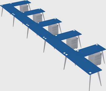 Modern l-shaped office desk