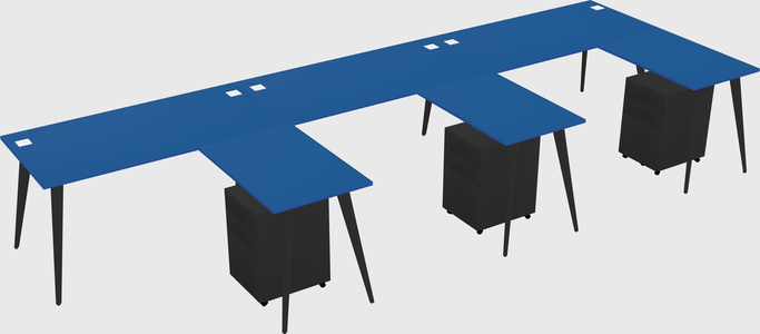 Modern L-shaped Office Desk