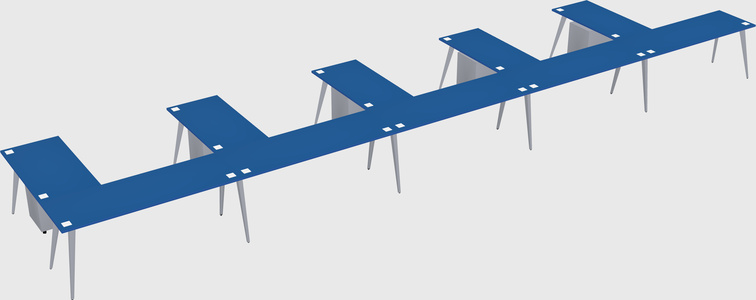 Modern l-shaped office desk