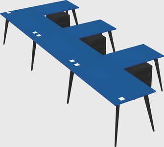 Modern l-shaped office desk
