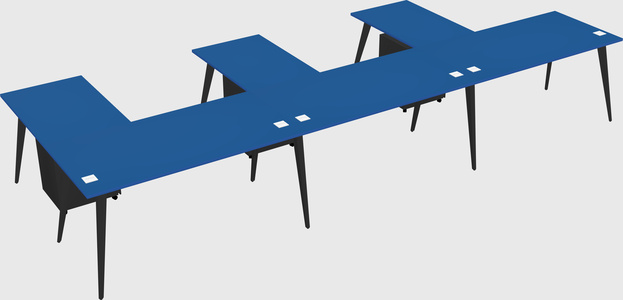 Modern l-shaped office desk