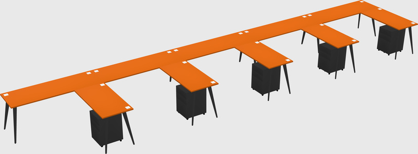 Modern L-shaped Office Desk