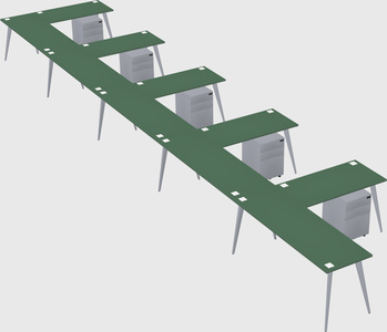 Modern l-shaped office desk