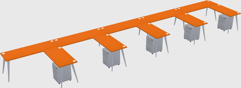 Modern L-shaped Office Desk