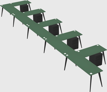 Modern l-shaped office desk