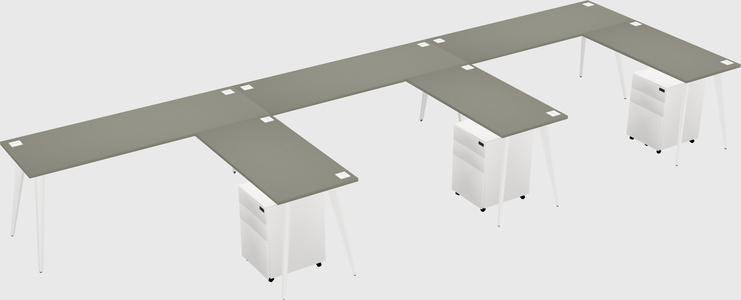 Modern L-shaped Office Desk