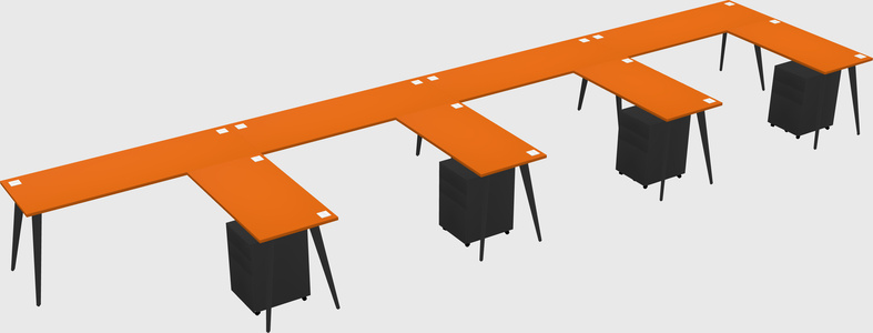 Modern L-shaped Office Desk