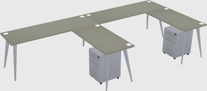 Modern L-shaped Office Desk