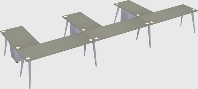 Modern l-shaped office desk