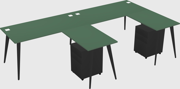 Modern L-shaped Office Desk