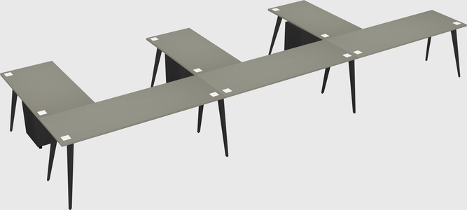 Modern l-shaped office desk