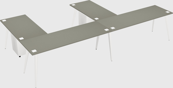 Modern l-shaped office desk