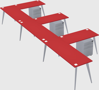 Modern l-shaped office desk