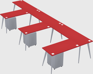 Modern l-shaped office desk
