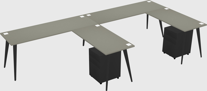 Modern L-shaped Office Desk